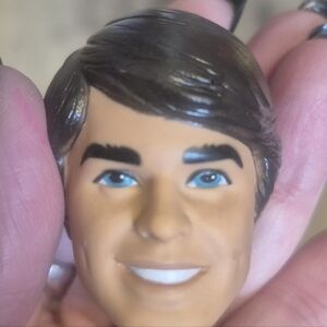 1980s Western Ken Doll Head Rubber, Ken Doll Head Just Head